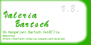 valeria bartsch business card